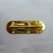 Шпингалет овал. 75 мм (2,5") золото