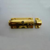 Шпингалет 808 2" (50 мм) с кнопкой золото